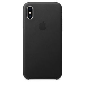 Apple iPhone X Black Leather Case
